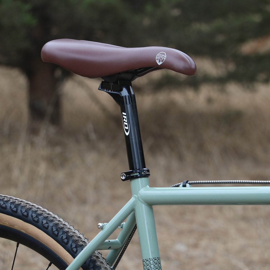 Steve Potts Chinook Saddle - 150mm Width (Steel Rails